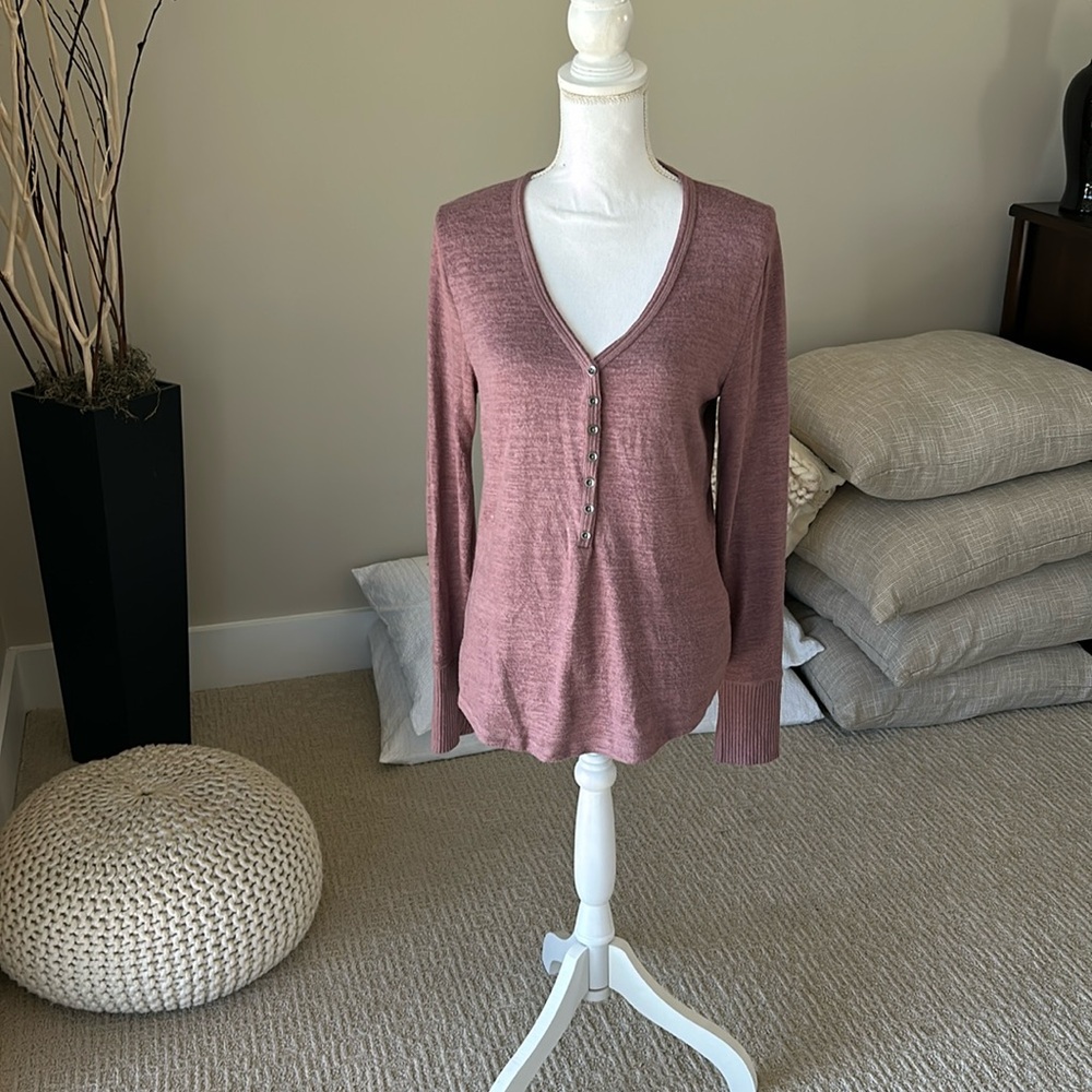 Abercrombie & Fitch Mauve Long Sleeve Top